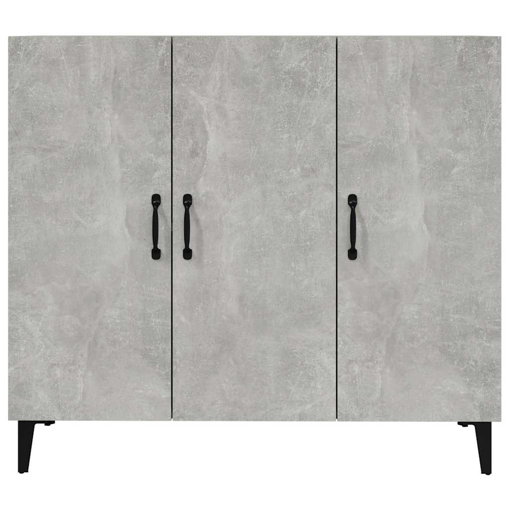 skab 90x34x80 cm konstrueret træ betongrå