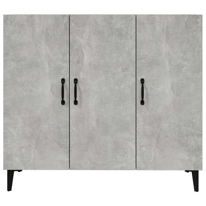 skab 90x34x80 cm konstrueret træ betongrå