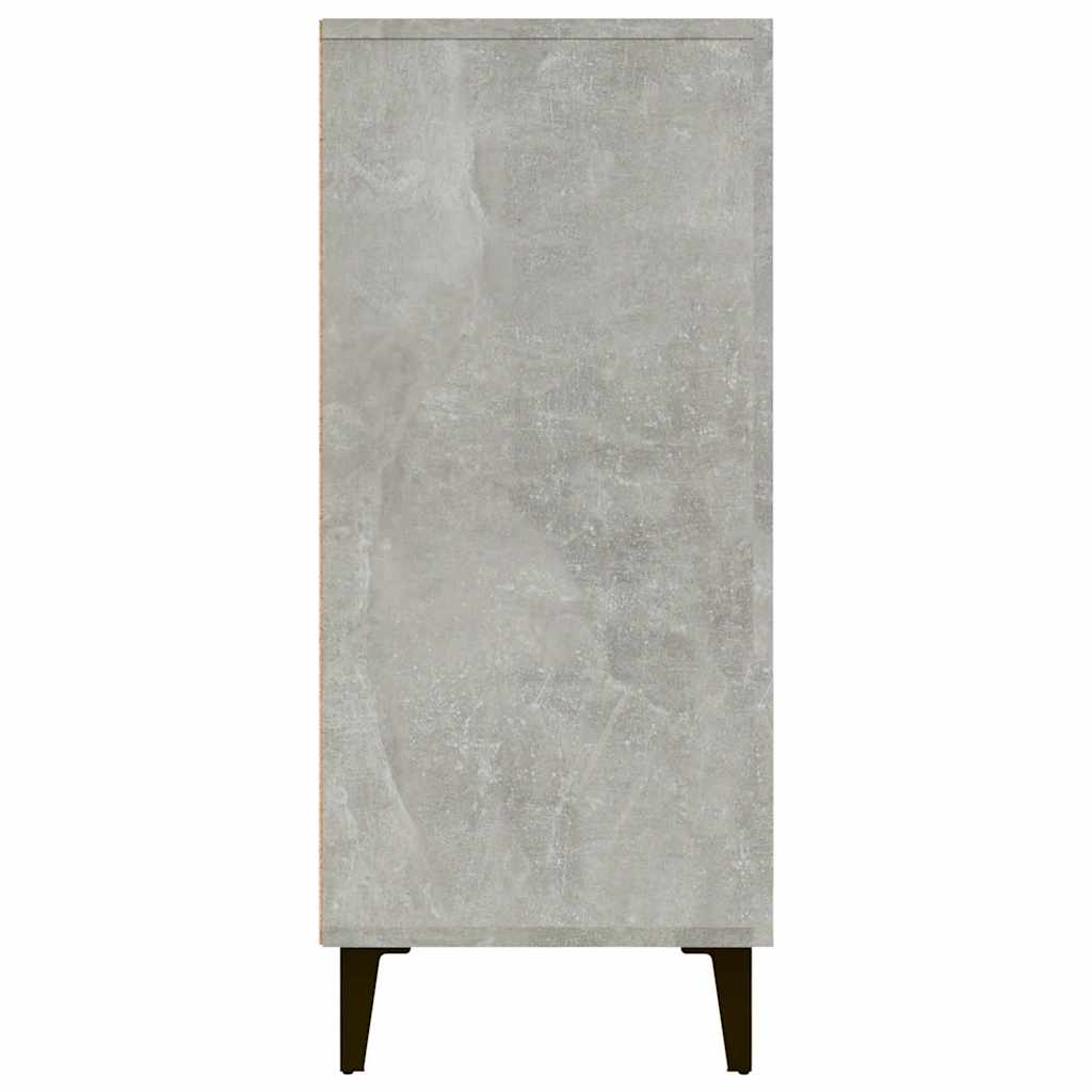 skab 90x34x80 cm konstrueret træ betongrå