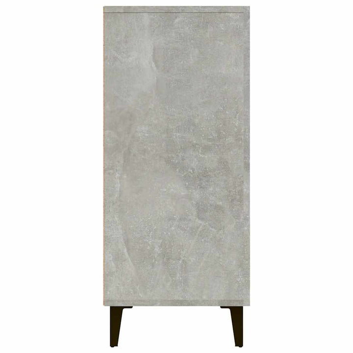 skab 90x34x80 cm konstrueret træ betongrå