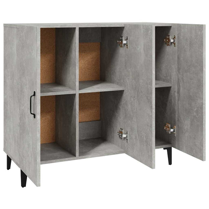 skab 90x34x80 cm konstrueret træ betongrå