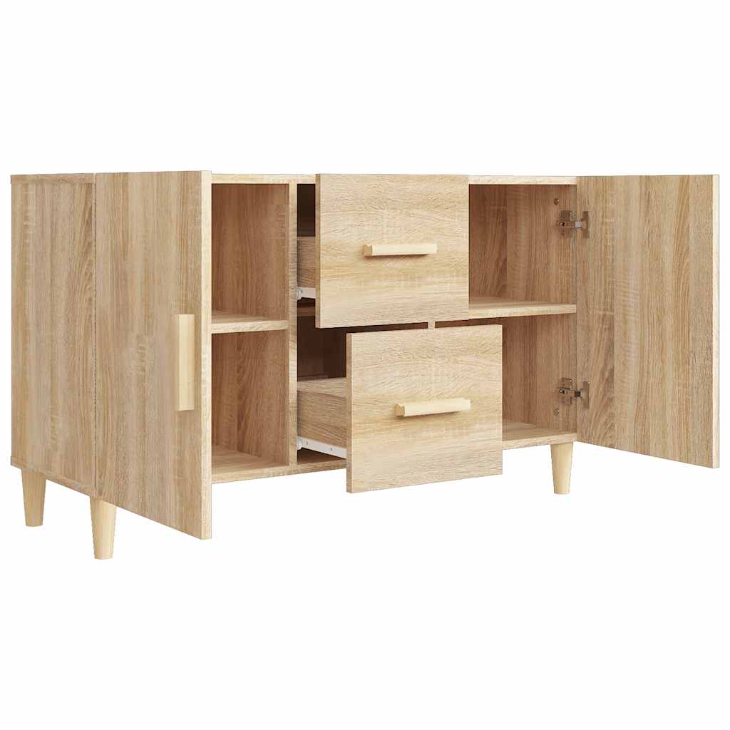 skænk 100x36x60 cm konstrueret træ sonoma-eg