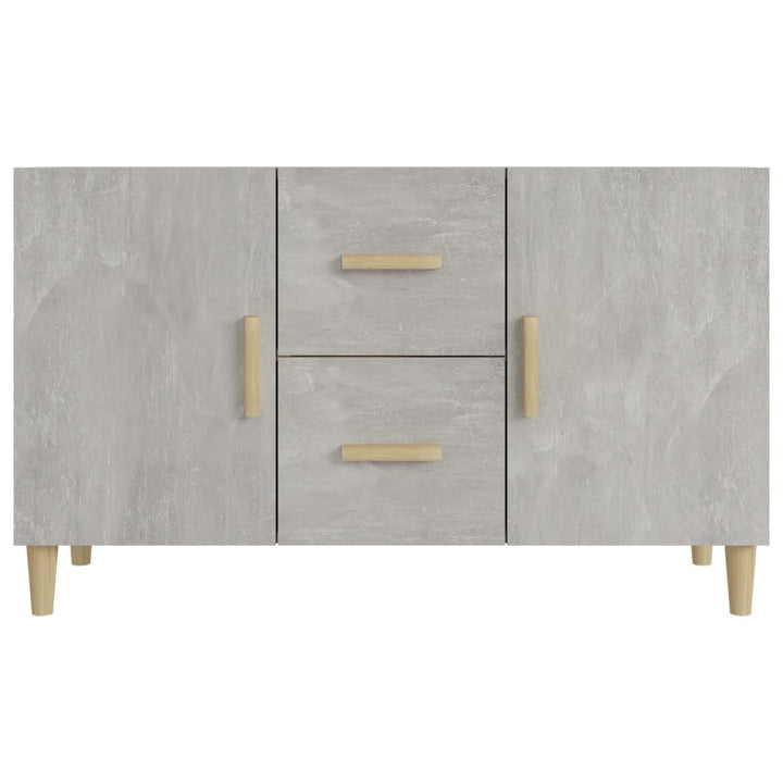 skænk 100x36x60 cm konstrueret træ betongrå