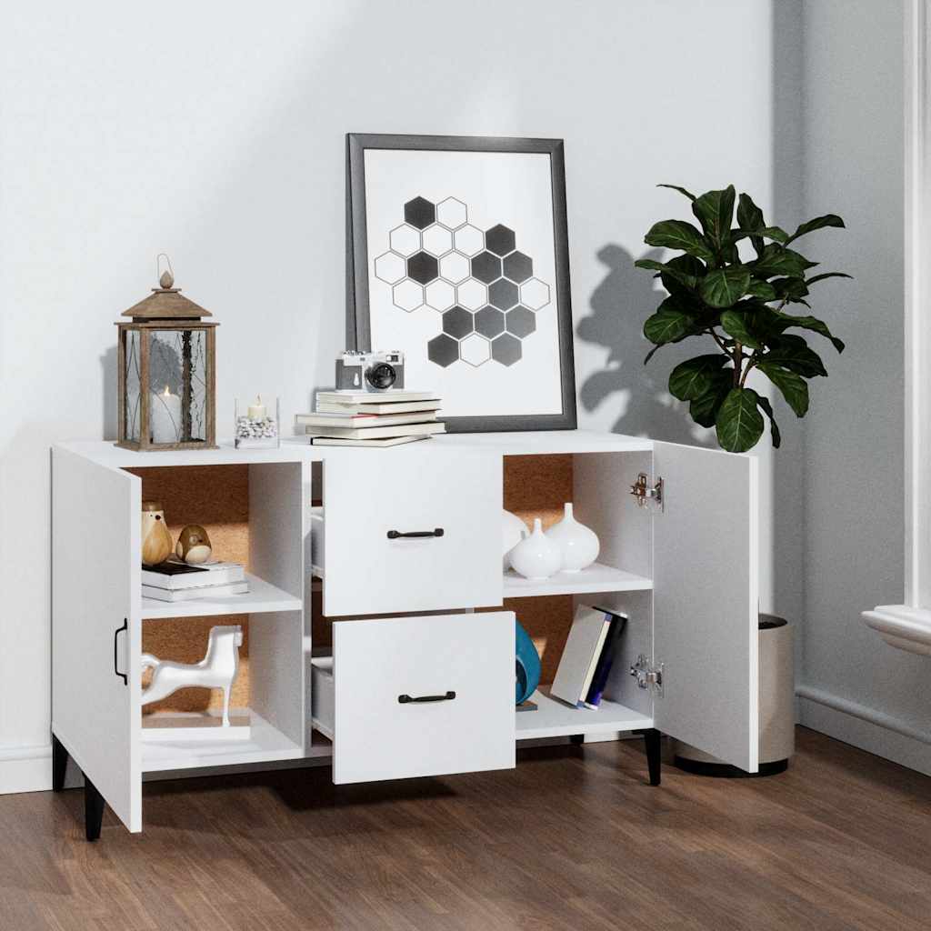 skænk 100x36x60 cm konstrueret træ hvid