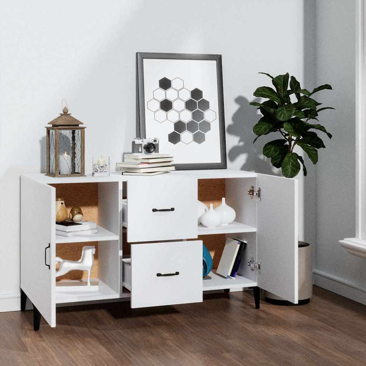 skænk 100x36x60 cm konstrueret træ hvid
