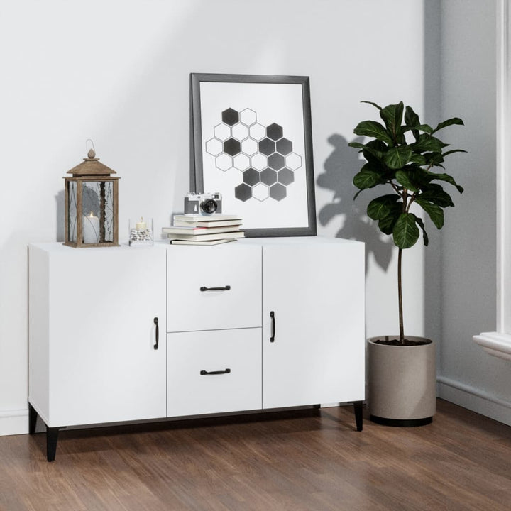 skænk 100x36x60 cm konstrueret træ hvid