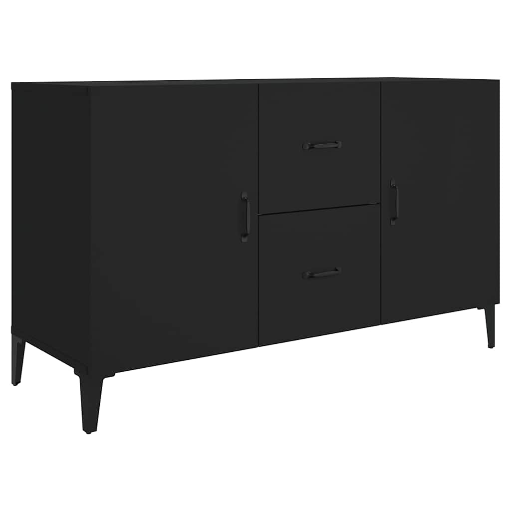 skænk 100x36x60 cm konstrueret træ sort