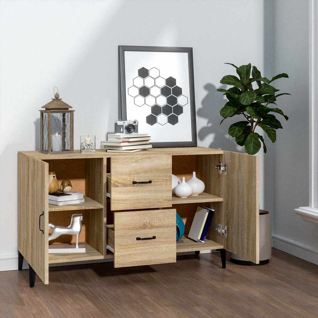skænk 100x36x60 cm konstrueret træ sonoma-eg