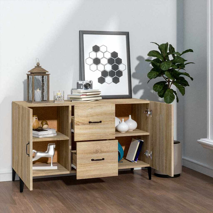 skænk 100x36x60 cm konstrueret træ sonoma-eg