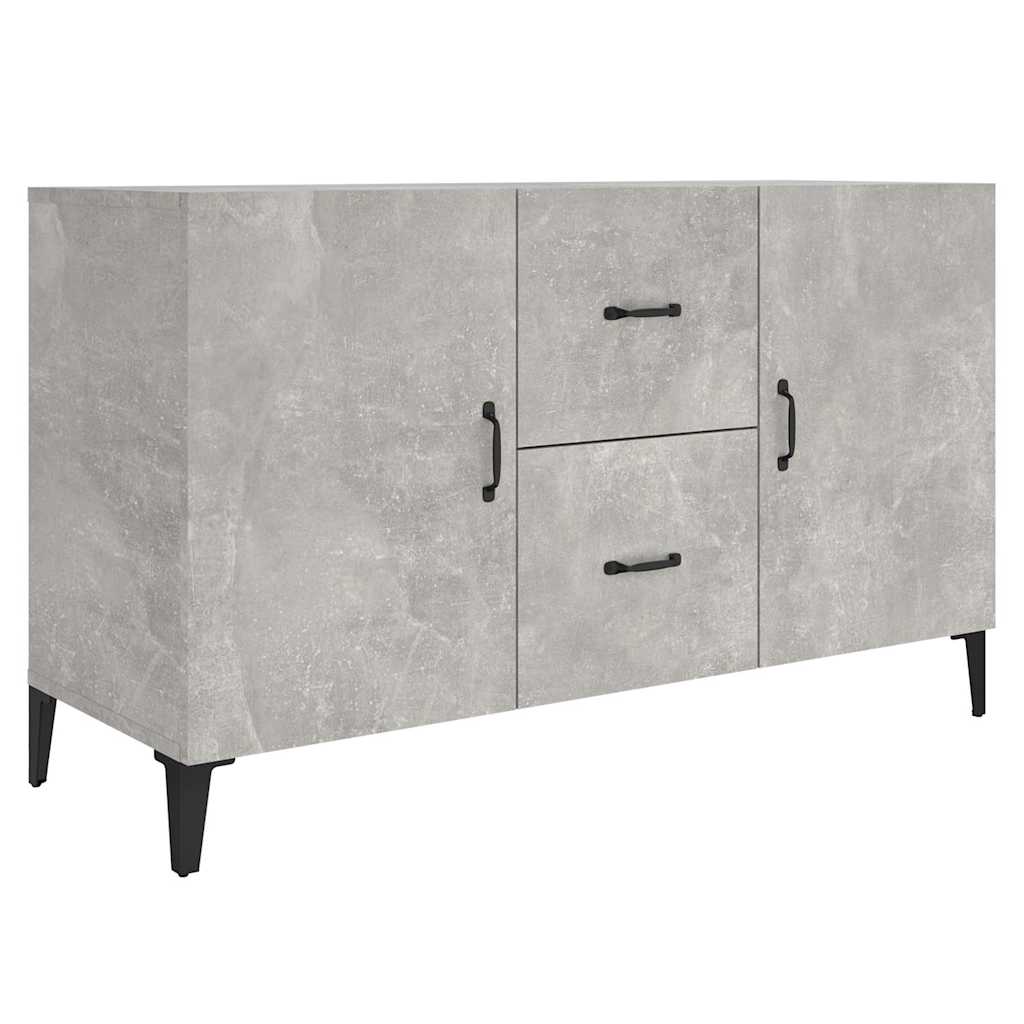 skænk 100x36x60 cm konstrueret træ betongrå