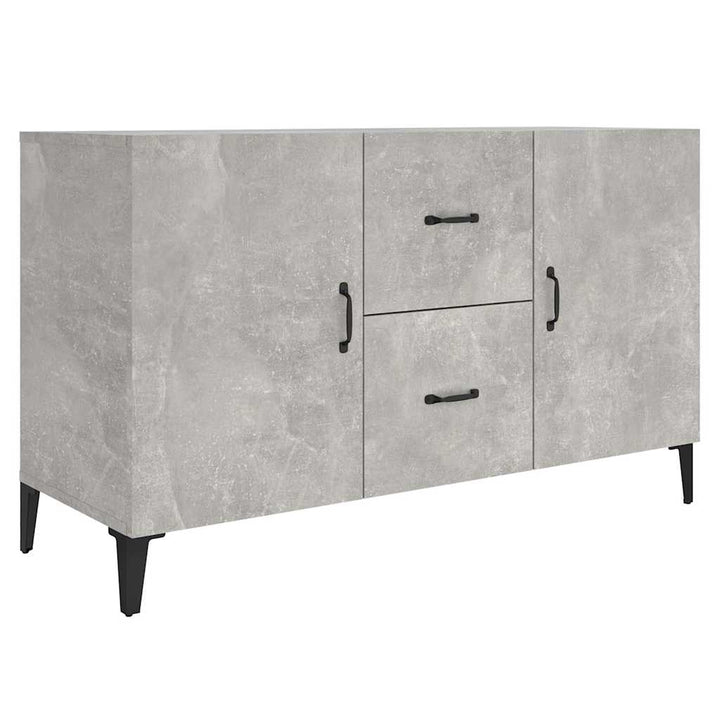 skænk 100x36x60 cm konstrueret træ betongrå