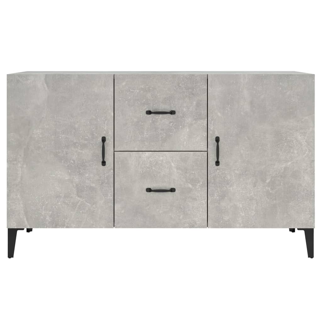 skænk 100x36x60 cm konstrueret træ betongrå