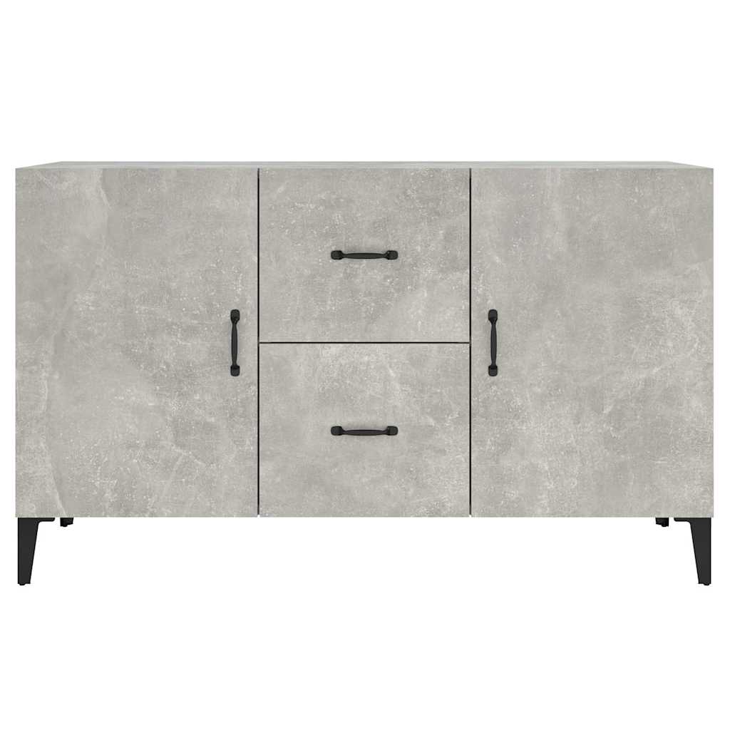 skænk 100x36x60 cm konstrueret træ betongrå