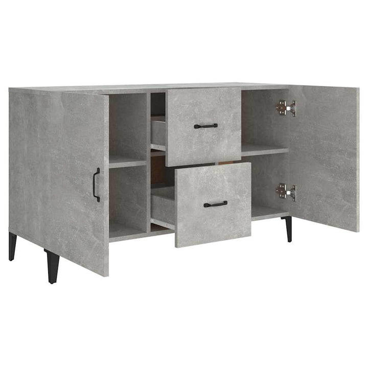 skænk 100x36x60 cm konstrueret træ betongrå