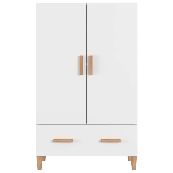 skab 70x31x115 cm konstrueret træ hvid