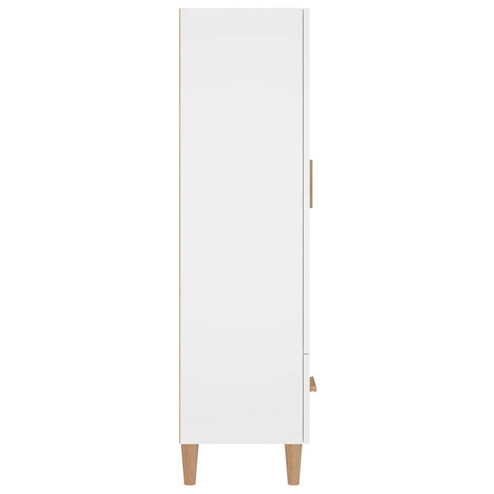 skab 70x31x115 cm konstrueret træ hvid