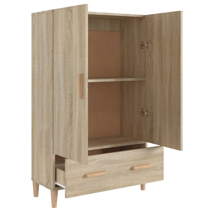 skab 70x31x115 cm konstrueret træ sonoma-eg