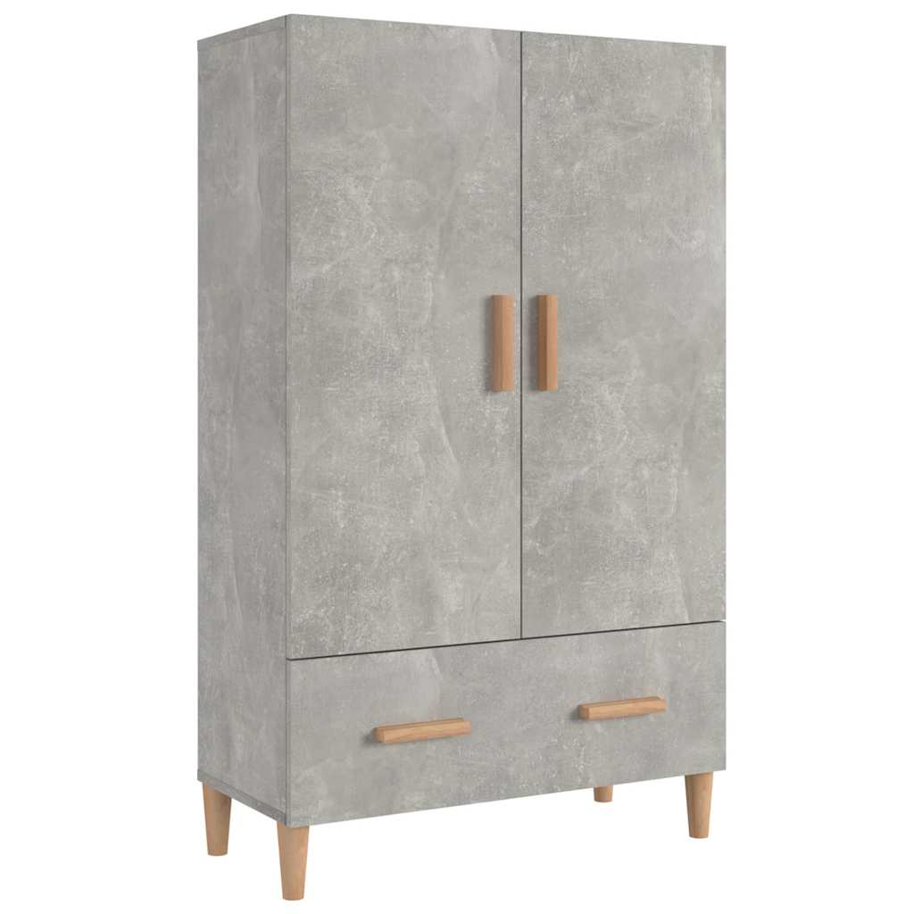 skab 70x31x115 cm konstrueret træ betongrå
