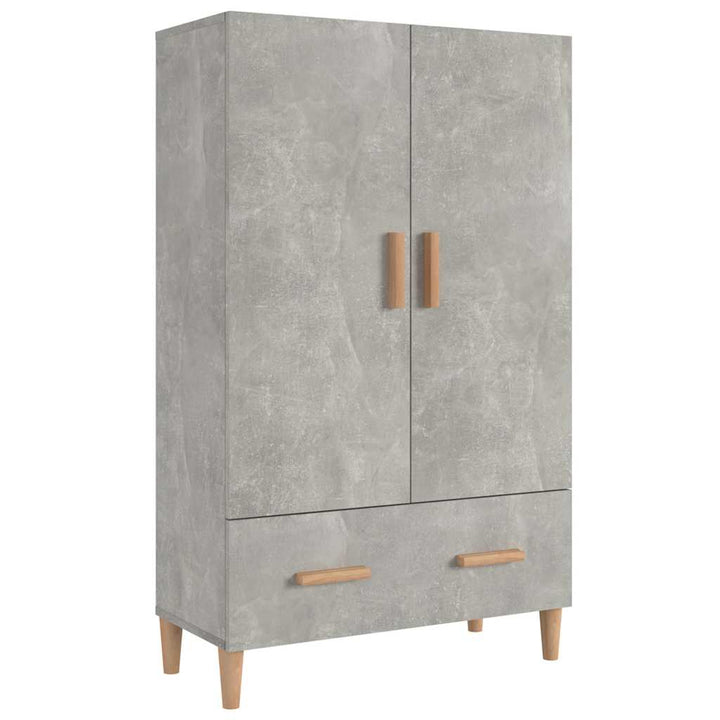 skab 70x31x115 cm konstrueret træ betongrå