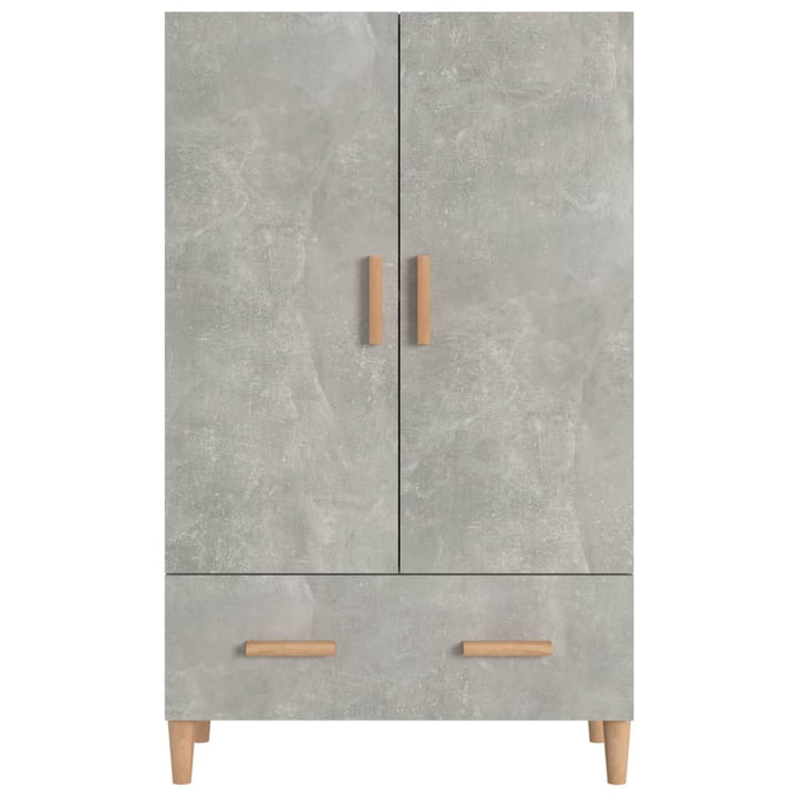 skab 70x31x115 cm konstrueret træ betongrå