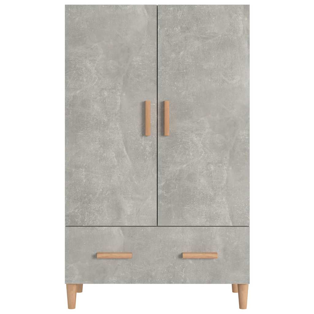 skab 70x31x115 cm konstrueret træ betongrå