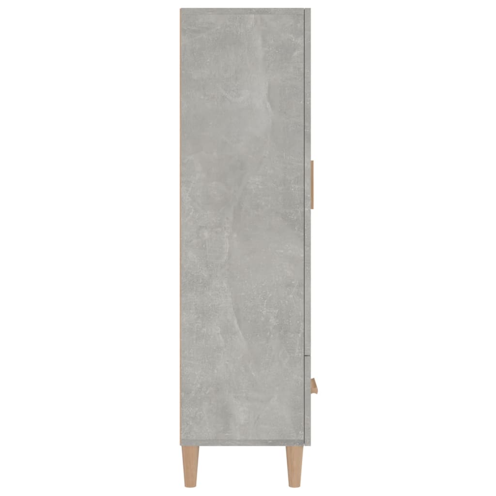 skab 70x31x115 cm konstrueret træ betongrå