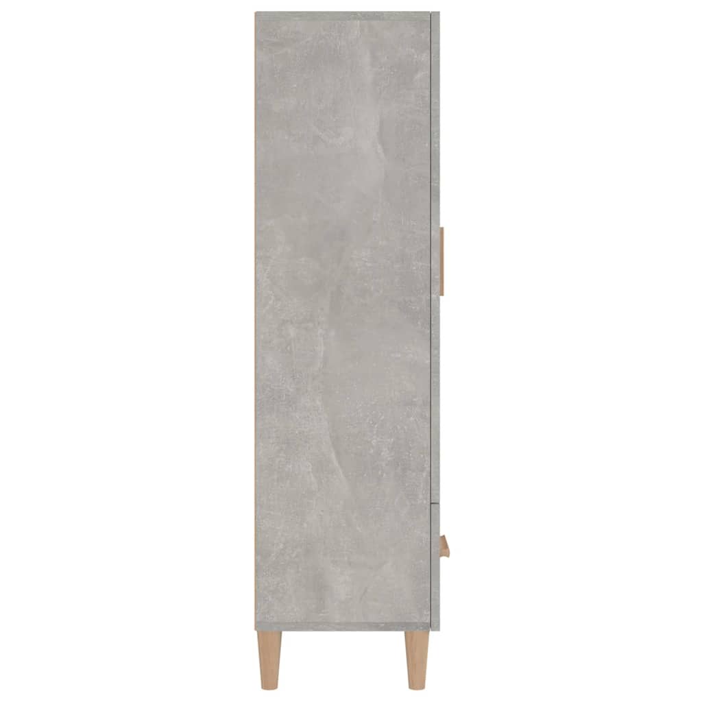skab 70x31x115 cm konstrueret træ betongrå