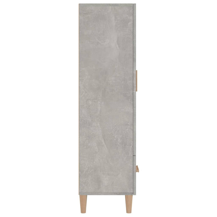 skab 70x31x115 cm konstrueret træ betongrå