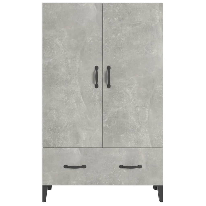 skab 70x31x115 cm konstrueret træ betongrå