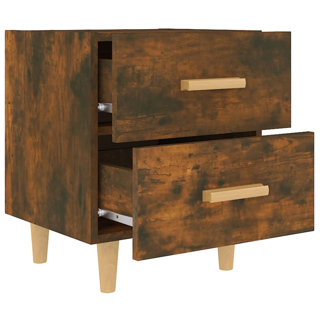 sengebord 40x35x47,5 cm røget egetræsfarve