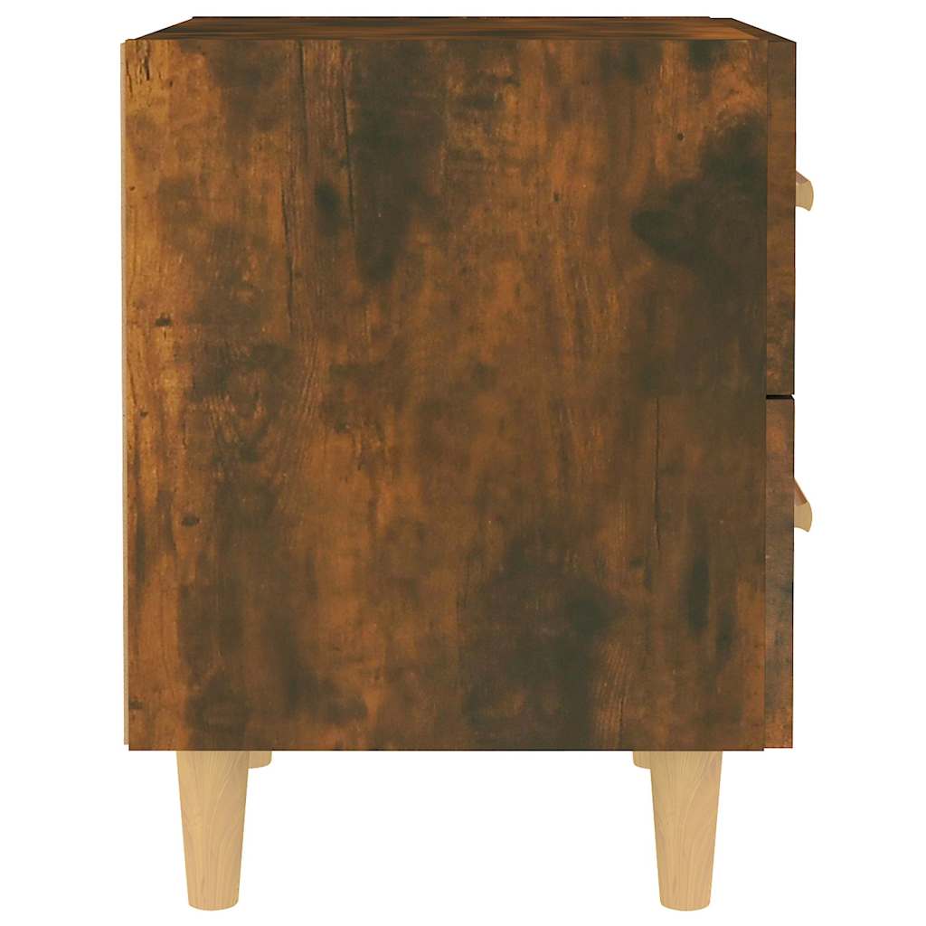 sengeborde 40x35x47,5 cm 2 stk. røget egetræsfarve
