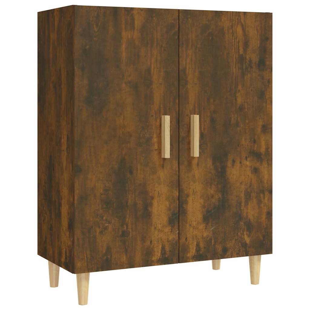 skænk 70x34x90 cm konstrueret træ røget egetræsfarve