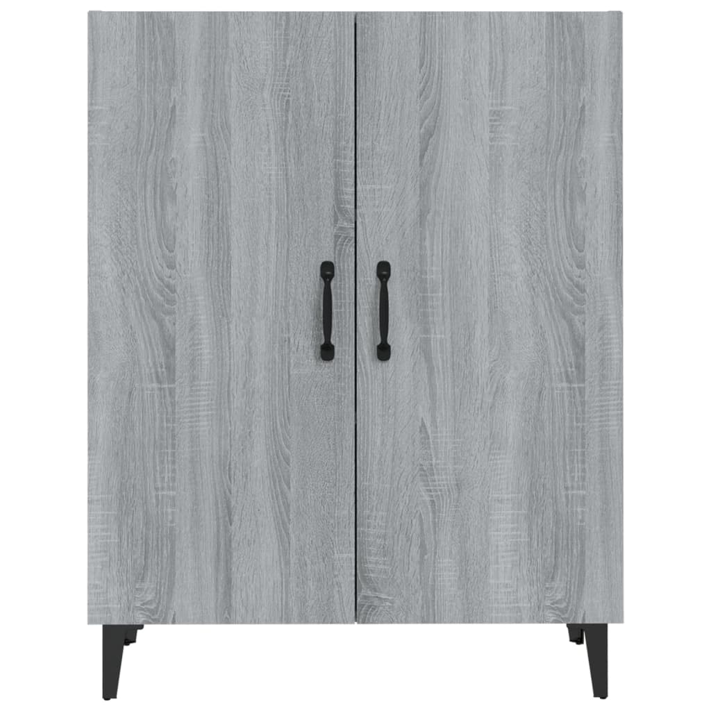 skænk 70x34x90 cm konstrueret træ grå sonoma-eg