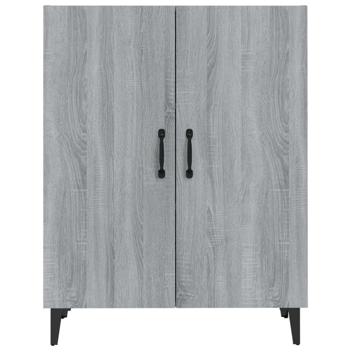 skænk 70x34x90 cm konstrueret træ grå sonoma-eg