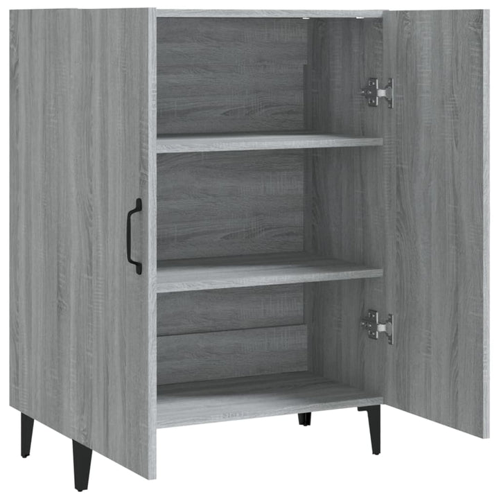 skænk 70x34x90 cm konstrueret træ grå sonoma-eg