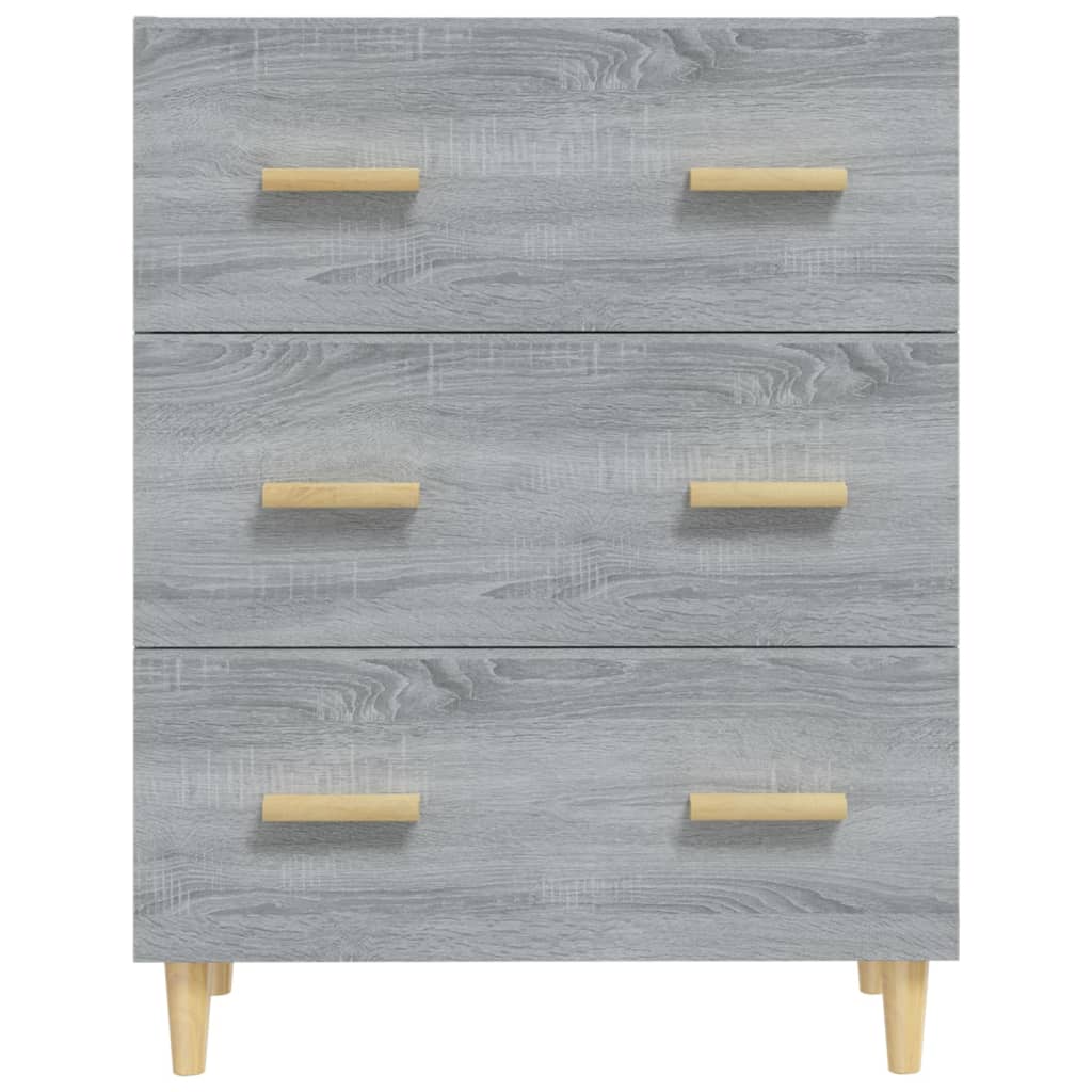 skænk 70x34x90 cm konstrueret træ grå sonoma-eg