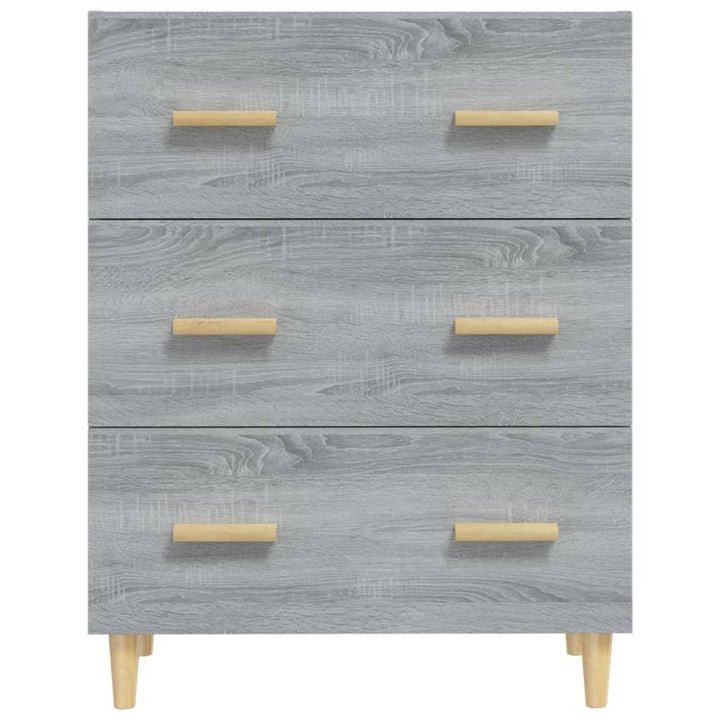 skænk 70x34x90 cm konstrueret træ grå sonoma-eg