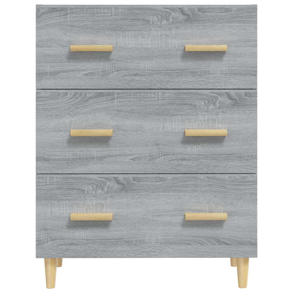 skænk 70x34x90 cm konstrueret træ grå sonoma-eg