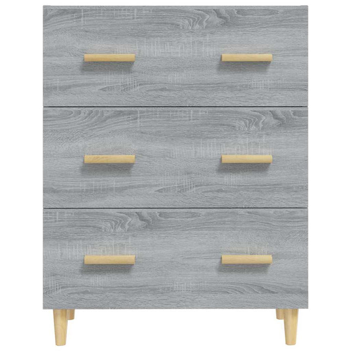skænk 70x34x90 cm konstrueret træ grå sonoma-eg