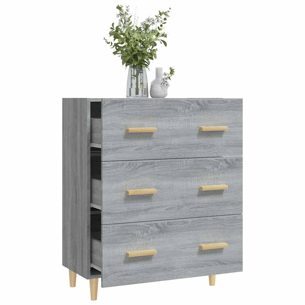 skænk 70x34x90 cm konstrueret træ grå sonoma-eg