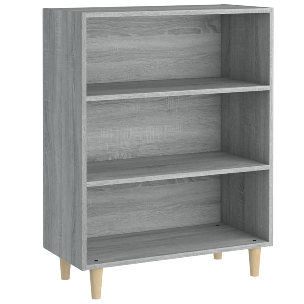 skænk 69,5x32,5x90 cm konstrueret træ grå sonoma-eg
