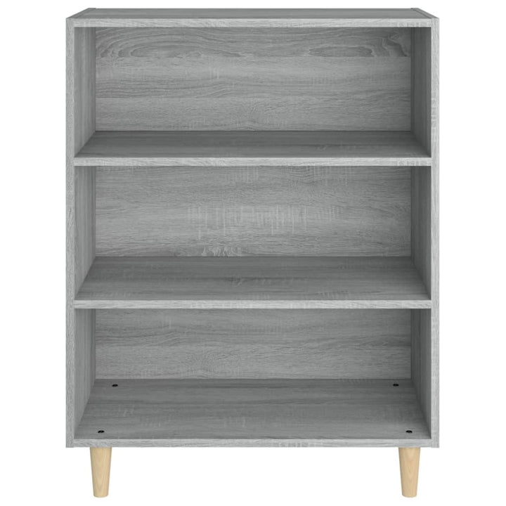 skænk 69,5x32,5x90 cm konstrueret træ grå sonoma-eg