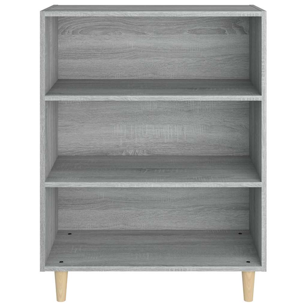 skænk 69,5x32,5x90 cm konstrueret træ grå sonoma-eg