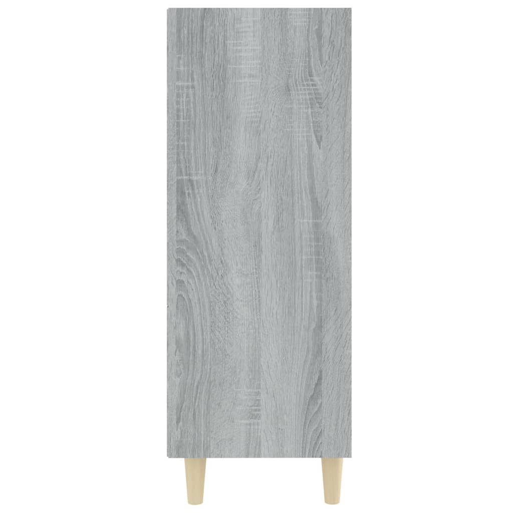 skænk 69,5x32,5x90 cm konstrueret træ grå sonoma-eg