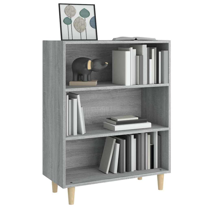 skænk 69,5x32,5x90 cm konstrueret træ grå sonoma-eg