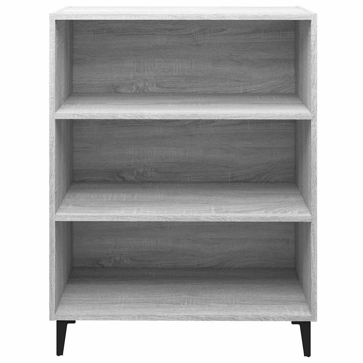 skænk 69,5x32,5x90 cm konstrueret træ grå sonoma-eg
