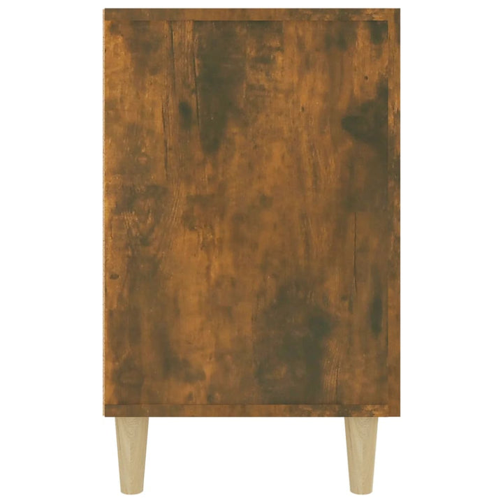 skænk 100x36x60 cm konstrueret træ røget egetræsfarve