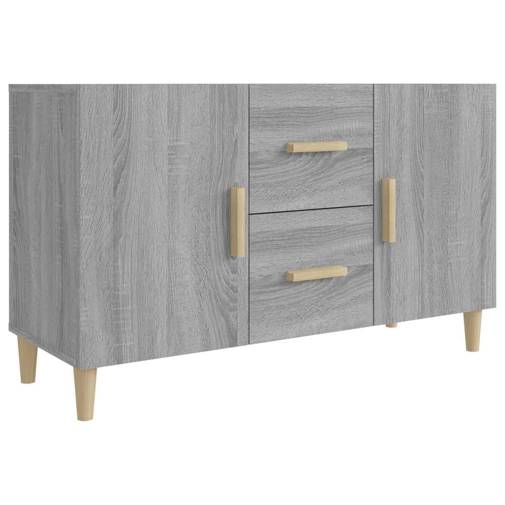 skænk 100x36x60 cm konstrueret træ grå sonoma-eg