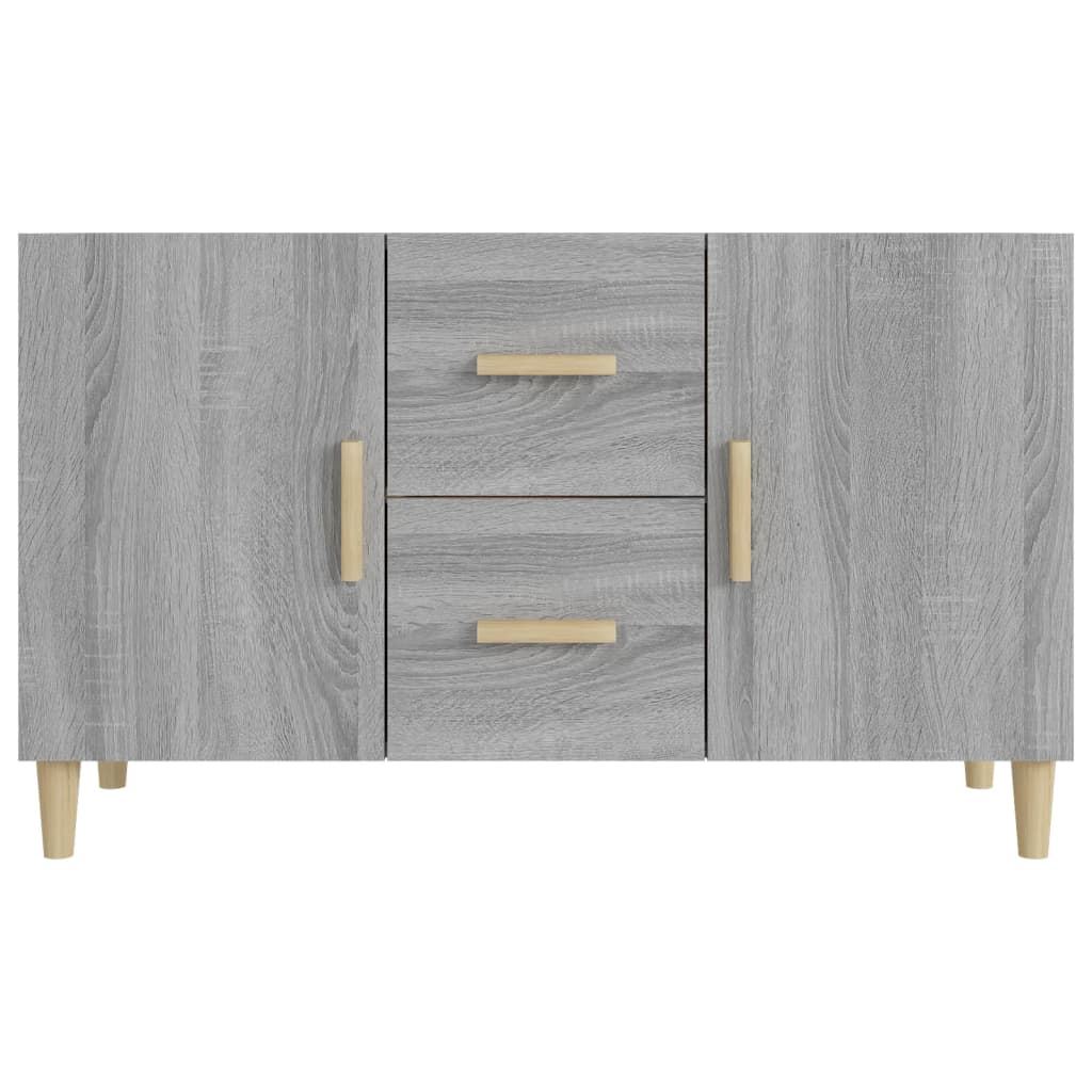 skænk 100x36x60 cm konstrueret træ grå sonoma-eg