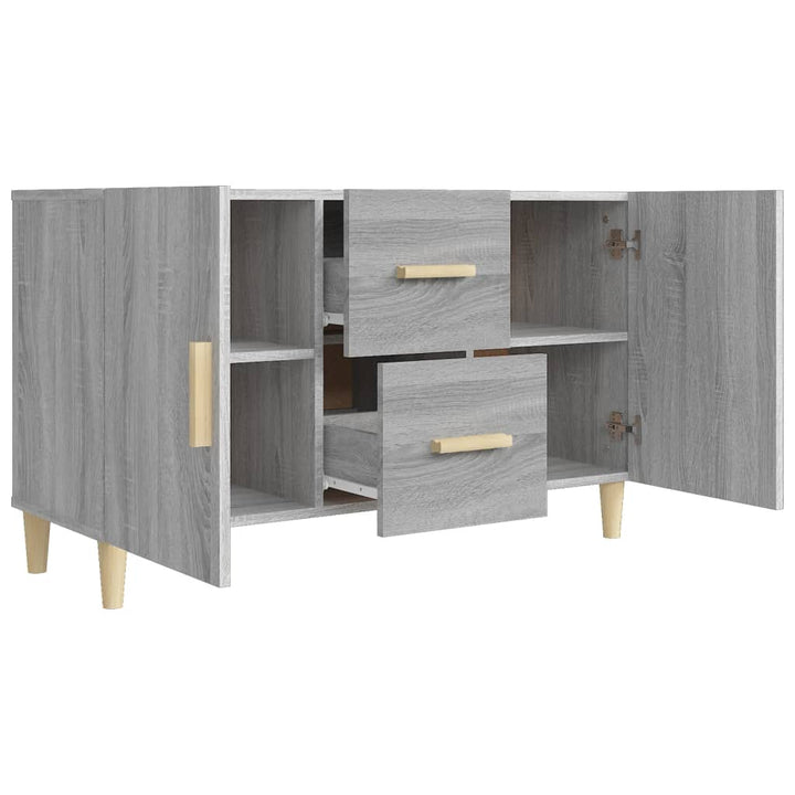 skænk 100x36x60 cm konstrueret træ grå sonoma-eg